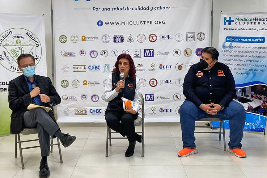 Reunión con candidatos por el Partido de Baja California, Kathia Bustillos Iturralde, candidata a la Alcadía y Oscar Rubio, Diputado por el distrito 8.